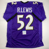 Autographed/Signed Ray Lewis Baltimore Purple Football Jersey PSA/DNA COA by Hall of Fame Sports Memorabilia