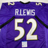 Autographed/Signed Ray Lewis Baltimore Purple Football Jersey PSA/DNA COA by Hall of Fame Sports Memorabilia