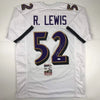 Autographed/Signed Ray Lewis Baltimore White Football Jersey JSA COA by Hall of Fame Sports Memorabilia