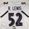 Autographed/Signed Ray Lewis Baltimore White Football Jersey JSA COA by Hall of Fame Sports Memorabilia