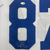 Autographed/Signed Reggie Wayne Indianapolis White Football Jersey JSA COA by Hall of Fame Sports Memorabilia
