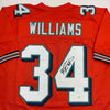 Autographed/Signed Ricky Williams Miami Orange Football Jersey JSA COA by Hall of Fame Sports Memorabilia