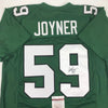 Autographed/Signed Seth Joyner Philadelphia Green Football Jersey JSA COA by Hall of Fame Sports Memorabilia