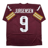 Autographed/Signed Sonny Jurgensen HOF 83 Washington Burgundy Football Jersey Beckett BAS COA by Hall of Fame Sports Memorabilia