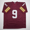 Autographed/Signed Sonny Jurgensen HOF 83 Washington Burgundy Football Jersey Beckett BAS COA by Hall of Fame Sports Memorabilia