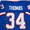 Autographed/Signed Thurman Thomas Buffalo Blue Football Jersey JSA COA by Hall of Fame Sports Memorabilia