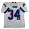 Autographed/Signed Thurman Thomas Buffalo White Football Jersey Beckett BAS COA by Hall of Fame Sports Memorabilia