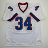 Autographed/Signed Thurman Thomas Buffalo White Football Jersey Beckett BAS COA by Hall of Fame Sports Memorabilia