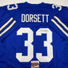 Autographed/Signed Tony Dorsett Dallas Retro Blue Football Jersey JSA COA by Hall of Fame Sports Memorabilia
