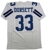 Autographed/Signed Tony Dorsett Dallas White Football Jersey JSA COA by Hall of Fame Sports Memorabilia