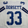 Autographed/Signed Tony Dorsett Dallas White Football Jersey JSA COA by Hall of Fame Sports Memorabilia
