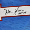 Autographed/Signed Warren Moon HOF 06 Houston Blue Football Jersey JSA COA by Hall of Fame Sports Memorabilia