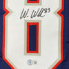 Autographed/Signed Wes Welker New England Blue Football Jersey Beckett BAS COA by Hall of Fame Sports Memorabilia