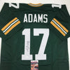 Autographed/Signed Davante Adams Green Bay Green Football Jersey JSA COA by Hall of Fame Sports Memorabilia