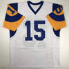 Autographed/Signed Vince Ferragamo Los Angeles LA White Football Jersey JSA COA by Hall of Fame Sports Memorabilia