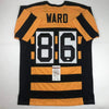 Autographed/Signed Hines Ward Pittsburgh Bumble Bee Football Jersey JSA COA by Hall of Fame Sports Memorabilia