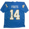 Autographed/Signed Dan Fouts San Diego Blue Football Jersey PSA/DNA COA by Hall of Fame Sports Memorabilia