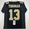 Autographed/Signed Michael Thomas New Orleans Black Football Jersey JSA COA by Hall of Fame Sports Memorabilia
