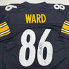 Autographed/Signed Hines Ward Pittsburgh Black Football Jersey Beckett BAS COA by Hall of Fame Sports Memorabilia