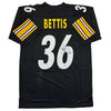 Autographed/Signed Jerome Bettis Pittsburgh Black Football Jersey JSA COA by Hall of Fame Sports Memorabilia