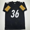 Autographed/Signed Jerome Bettis Pittsburgh Black Football Jersey JSA COA by Hall of Fame Sports Memorabilia