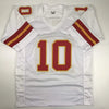 Autographed/Signed Tyreek Hill Kansas City White Football Jersey JSA COA by Hall of Fame Sports Memorabilia