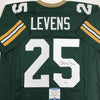 Autographed/Signed Dorsey Levens Green Bay Green Football Jersey Beckett BAS COA by Hall of Fame Sports Memorabilia