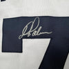 Framed Autographed/Signed Dean Palmer 35x39 Detroit White Baseball Jersey Beckett BAS COA