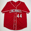 Autographed/Signed Elly De La Cruz Cincinnati Red Baseball Jersey Beckett BAS COA