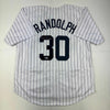 Autographed/Signed Willie Randolph New York Pinstripe Baseball Jersey Beckett BAS COA