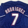 Autographed/Signed Ivan Pudge Rodriguez Texas Blue Baseball Jersey PSA/DNA COA by Hall of Fame Sports Memorabilia