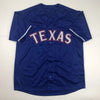Autographed/Signed Ivan Pudge Rodriguez Texas Blue Baseball Jersey PSA/DNA COA by Hall of Fame Sports Memorabilia