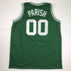Autographed/Signed Robert Parish Boston Green Basketball Jersey JSA COA by Hall of Fame Sports Memorabilia