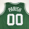Autographed/Signed Robert Parish Boston Green Basketball Jersey JSA COA by Hall of Fame Sports Memorabilia