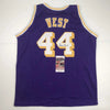 Autographed/Signed Jerry West Los Angeles LA Purple Basketball Jersey JSA COA by Hall of Fame Sports Memorabilia