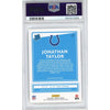 Graded 2020 Panini Donruss Jonathan Taylor #317 Rated Rookie RC Football Card PSA 10 Gem Mint by Hall of Fame Sports Memorabilia