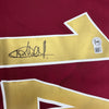 Autographed/Signed Thierry Henry Arsenal Red Soccer Jersey Beckett BAS COA