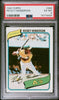 Graded 1980 Topps Rickey Henderson #482 Rookie RC Baseball Card PSA 6 EX-MT