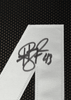 Framed Autographed/Signed Troy Polamalu 35x39 Pittsburgh Retro Black Football Jersey JSA COA
