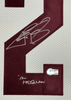 Framed Autographed/Signed Johnny Manziel 12 Heisman 35x39 Texas A&M White College Football Jersey JSA COA