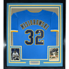Framed Autographed/Signed Jacob Misiorowski 35x39 Milwaukee Blue Baseball Jersey JSA COA