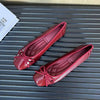 Women's Korean Style Square Toe Soft Sole Slip-On Flats – Wide Size by FitiqueFit
