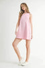 Linen Mix Side Ric Rac A-Line Mini Dress for Women – Casual Mini Dress, Summer Dress, A-Line Dress, Chic Peasant Dress, Vacation Dress, Flattering Fit Dress by Stevvex