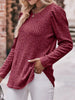 Ribbed Knit Puff Sleeve T-Shirt by Simply Love