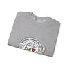 Universal Language Crewneck — "Love/Joy/Peace" Multi-Script Statement Sweatshirt by Tristan’s Treehouse
