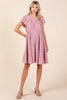 Lace Detail Ruffled Button Down Tiered Dress For Women – Romantic, Fluttering, Delicate, Feminine & Elegant Design by Stevvex