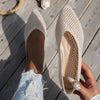 Women's Pointed Toe Flyknit Slip-On Loafers – Flat Casual Shoes by FitiqueFit