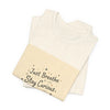 Just Breathe Stay Curious Create Joy Tee | messy handwriting shirt, doodle text design by Tristan’s Treehouse