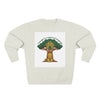 Curage Is a Universal Language Crewneck Sweatshirt — Teistan’s Tree House Back Patch by Tristan’s Treehouse