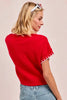 BiBi Gameday Sequin Football Embroidered Stitch Sweater by Wild and Free Boutique